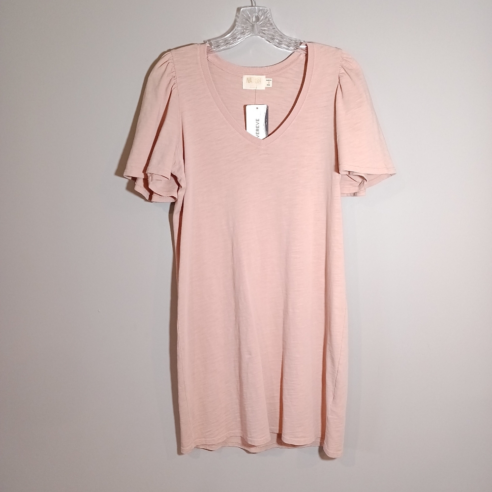 Nation LTD Mallory Mini Dress in Light Pink Millennial Evereve Size S New
